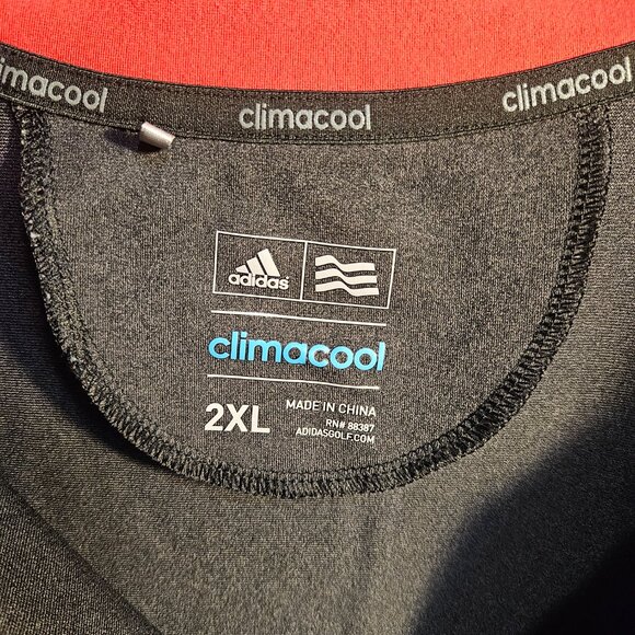 Adidas Golf ClimaCool 1/4 Zip Gray Heather Stretch Sleeveless Vest Men's 2XL - Picture 4 of 5